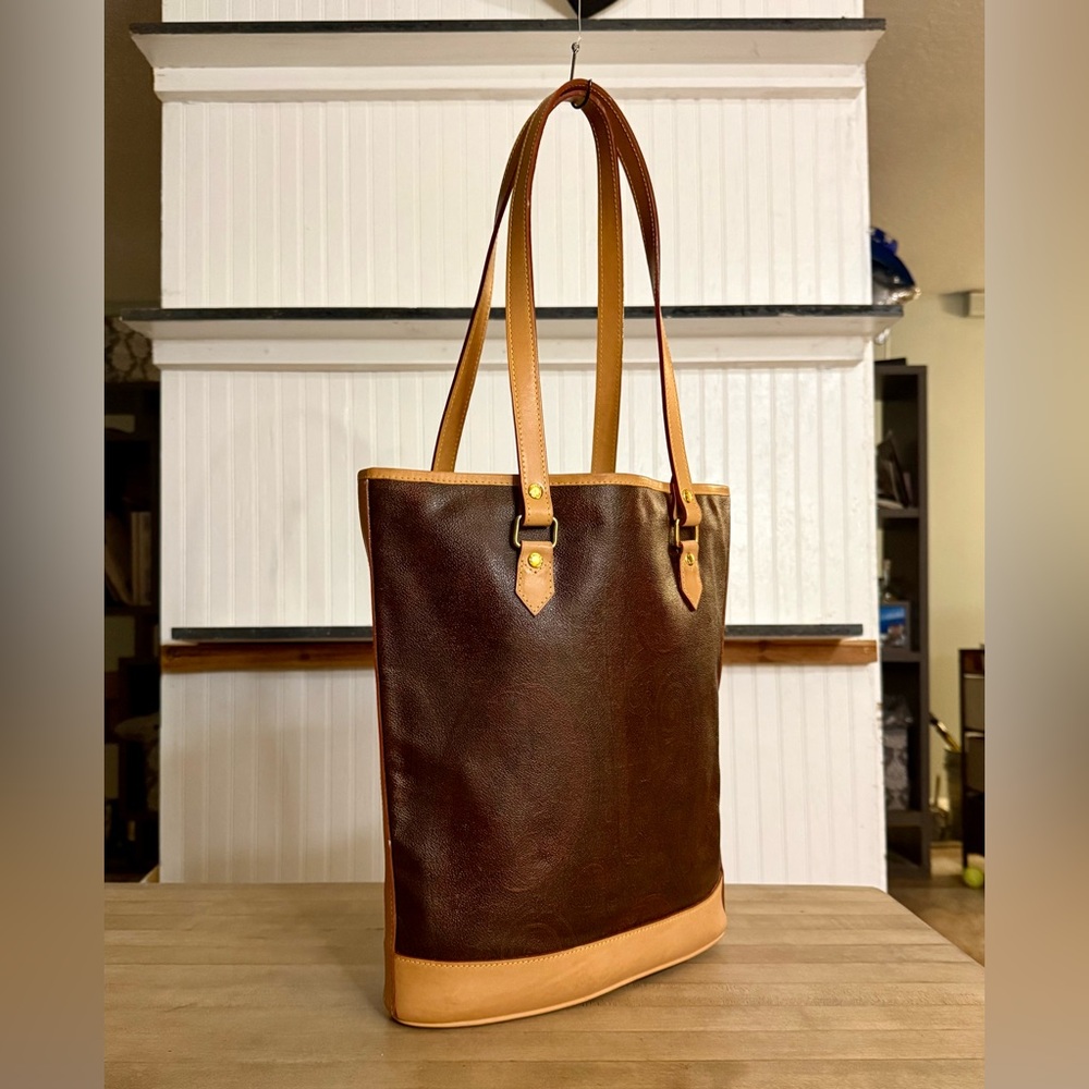Etro Brown and Tan Tote Bag - Picture 2 of 15